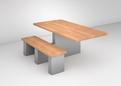 VESETTI dining table with bench art615