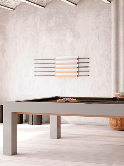 VESETTI Design Pool Cue Wall Rack qs art516