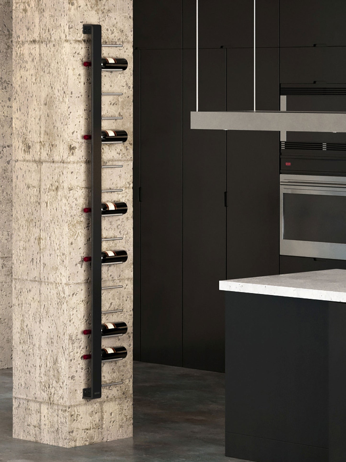 VESETTI Design Wine Rack wall-mounted col art583