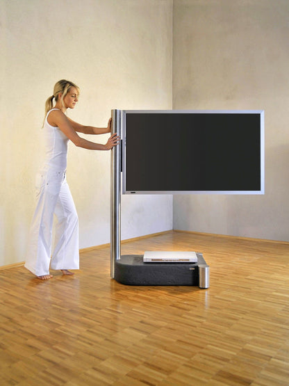 VESETTI Design TV Stand art110 Stainless Steel + Stone