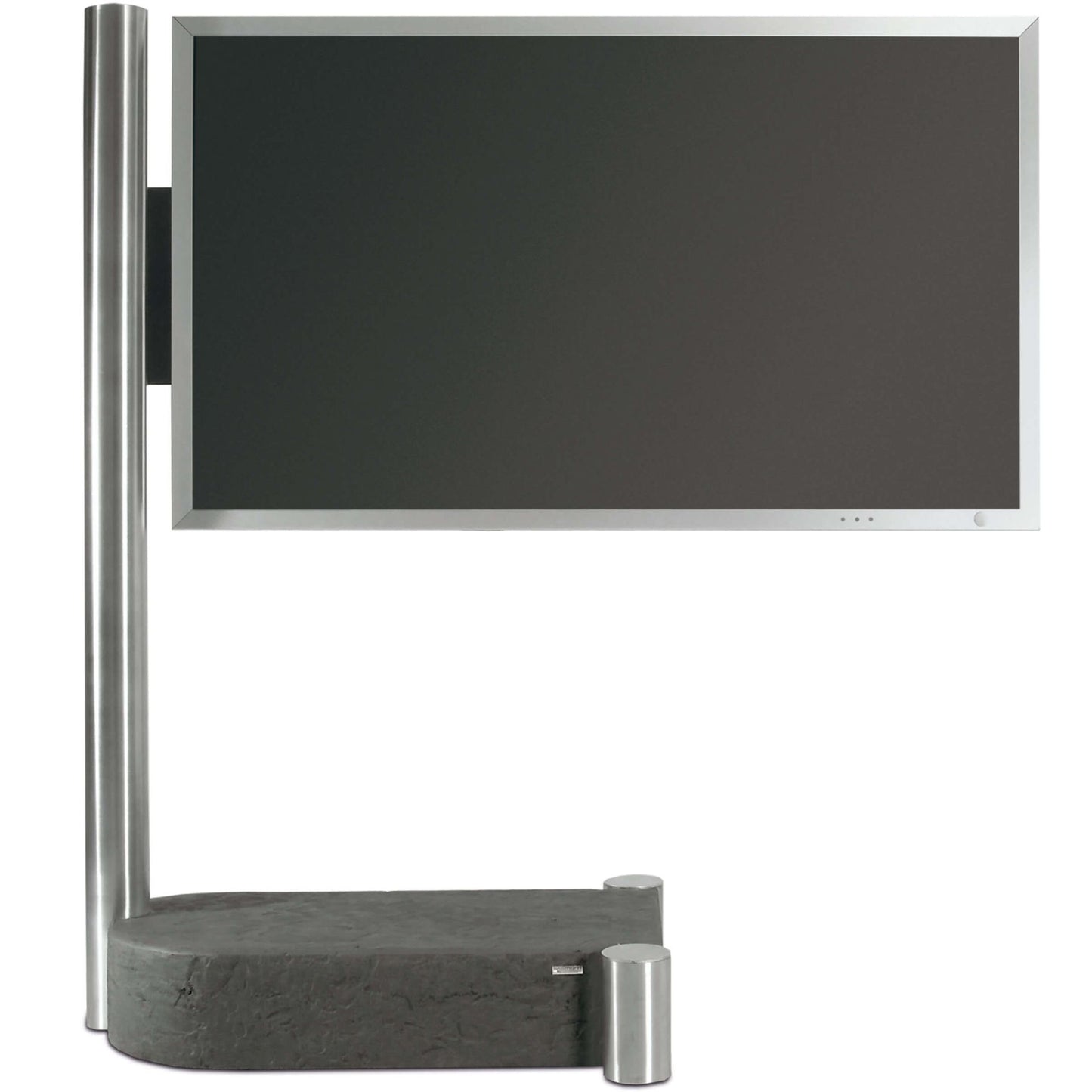 VESETTI Design TV Stand art110 Stainless Steel + Stone